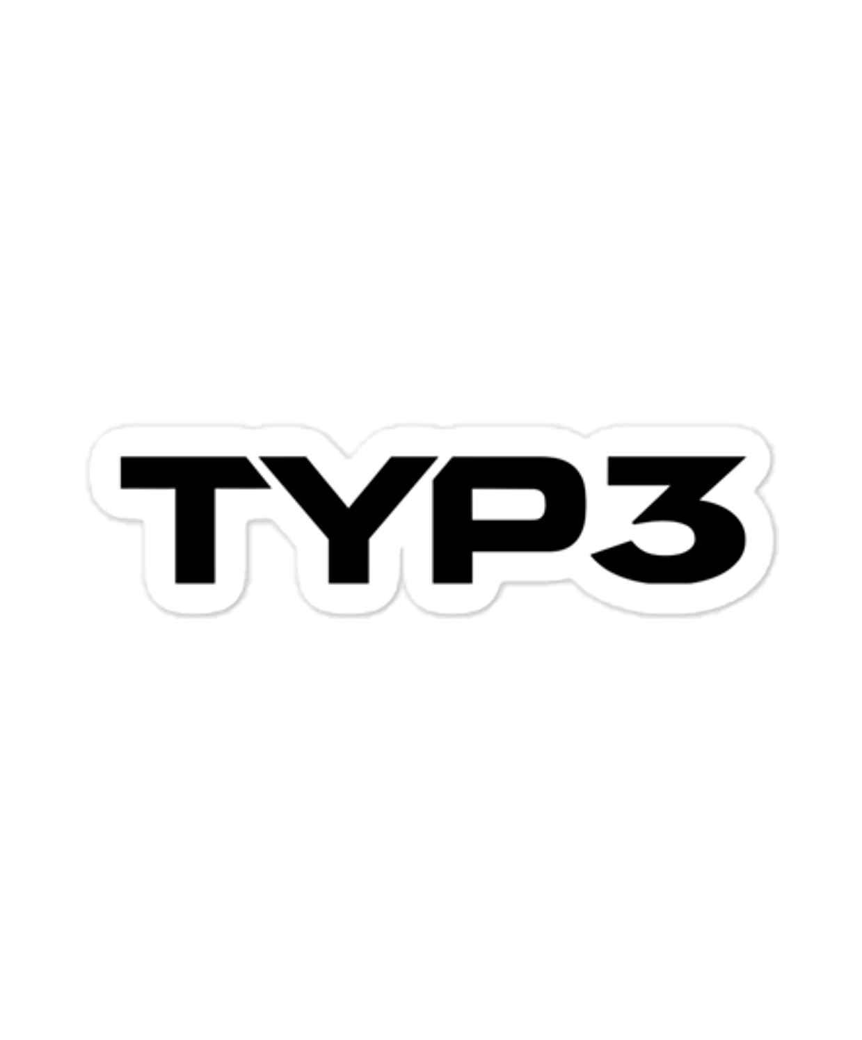 TYP3 Die-Cut Sticker